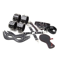 spike 7 piece bondage kit with hogtie kit