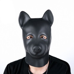 latex fetish pig hood mask