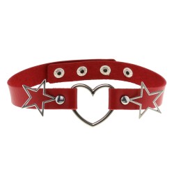 heart collar with pentagram