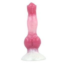 white base peach silica gel dildo 08