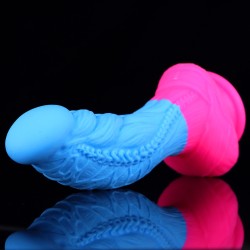 flamingo lifelike silicone dildo blue