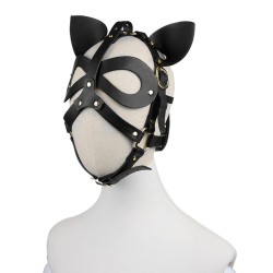 cosplay bondage hood with ear