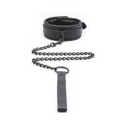 tied collar with leash